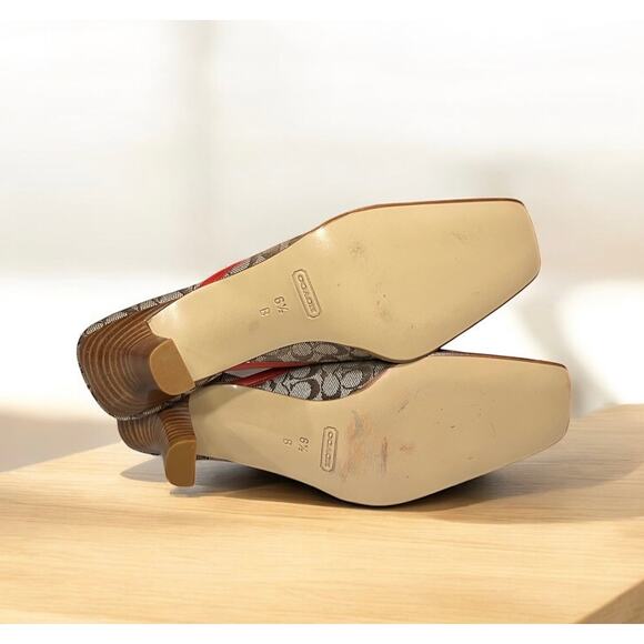 Vintage Coach P073 Gwynne Signature Mule Size 6.5B - Picture 8 of 12